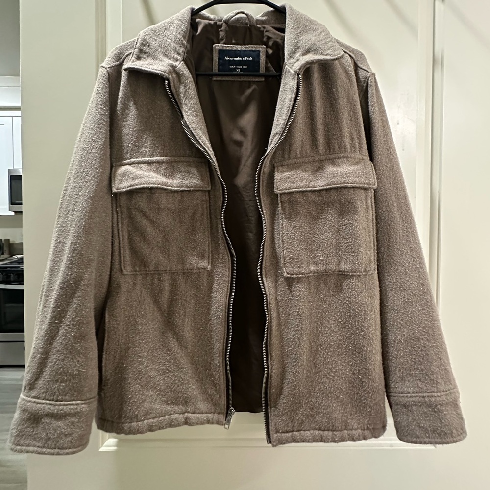 Abercrombie & Fitch Men's light Brown Trucker Jacket